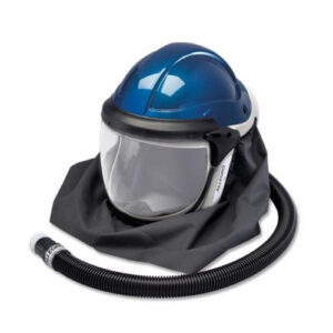 Allegro 9904-HCW Deluxe Supplied Air Shield and Blue Welding Helmet with HP Temperature Controller