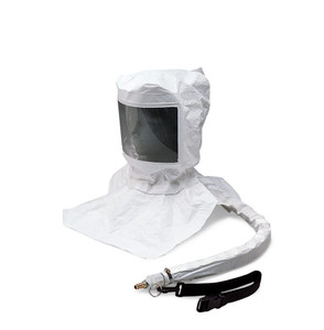 Allegro 9910-D Maintenance Free Tyvek Hood CF SAR Assembly w/ Suspension and LP Flow Adapter w/ OBAC Fitting