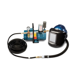Allegro 9249-01 One-Worker Supplied Air Shield and Black Welding Helmet System