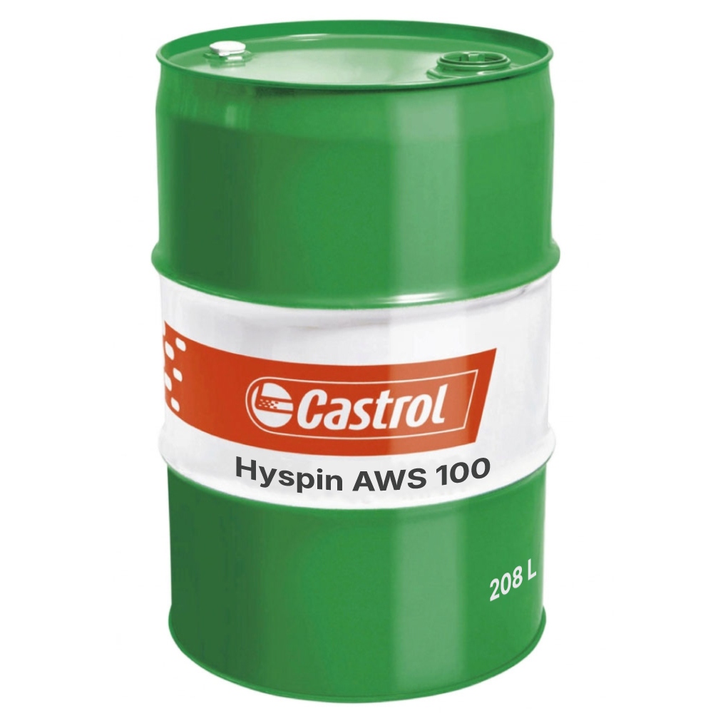 Castrol Hyspin AWS 100 Anti-wear Hydraulic Oil HLP - 208L drum