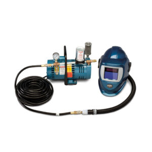 Allegro 9248-01 One-Worker Supplied Air Shield and Blue Welding Helmet System Deluxe