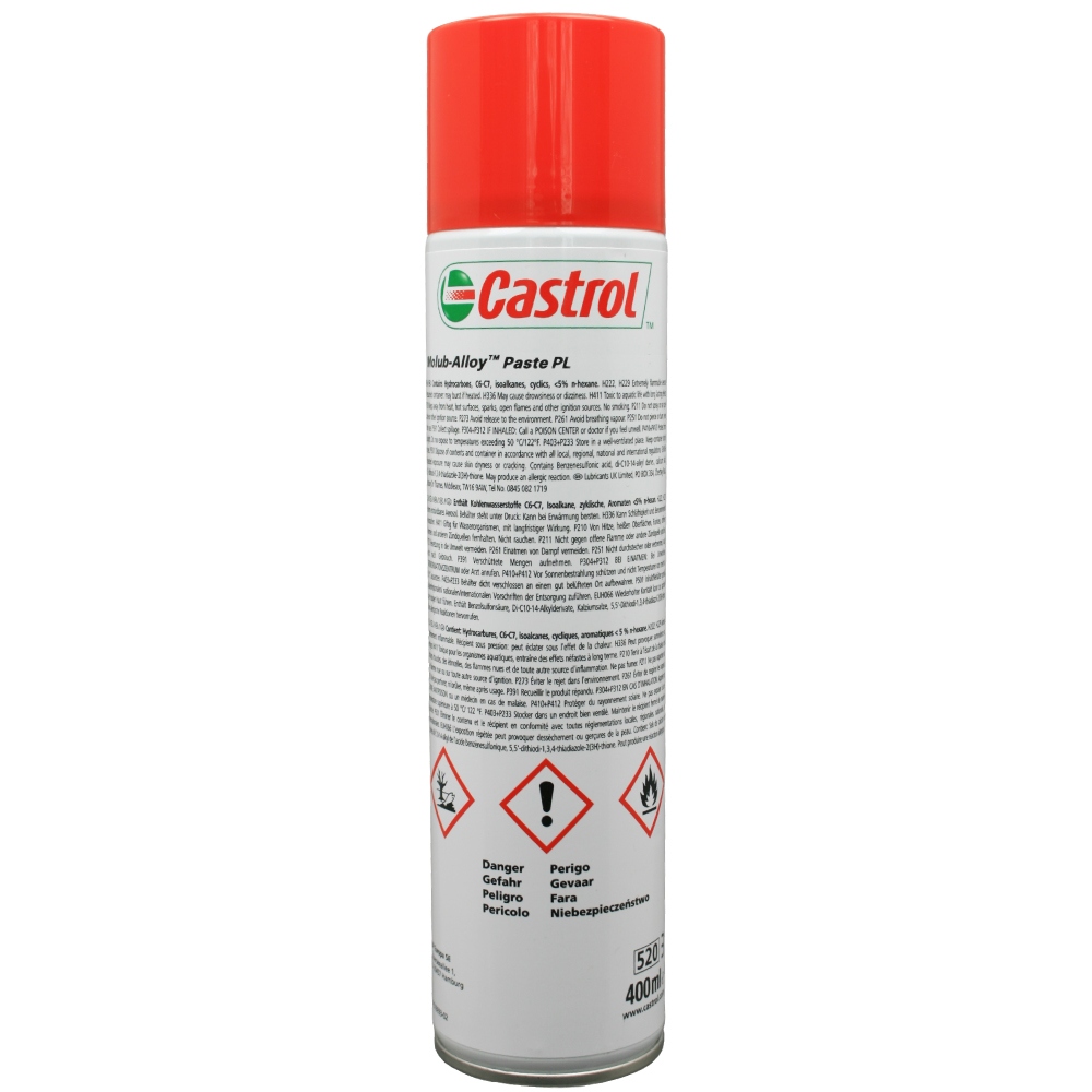 Castrol Molub-Alloy Paste PL Spray Assembly paste black NLGI 2 400ml
