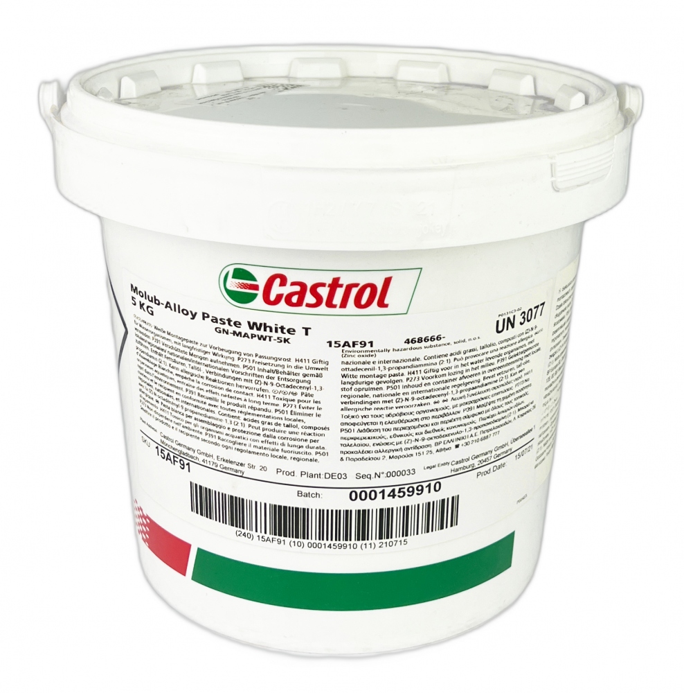 Castrol Molub-Alloy Paste White T Assembly paste NLGI 1 - 5kg bucket